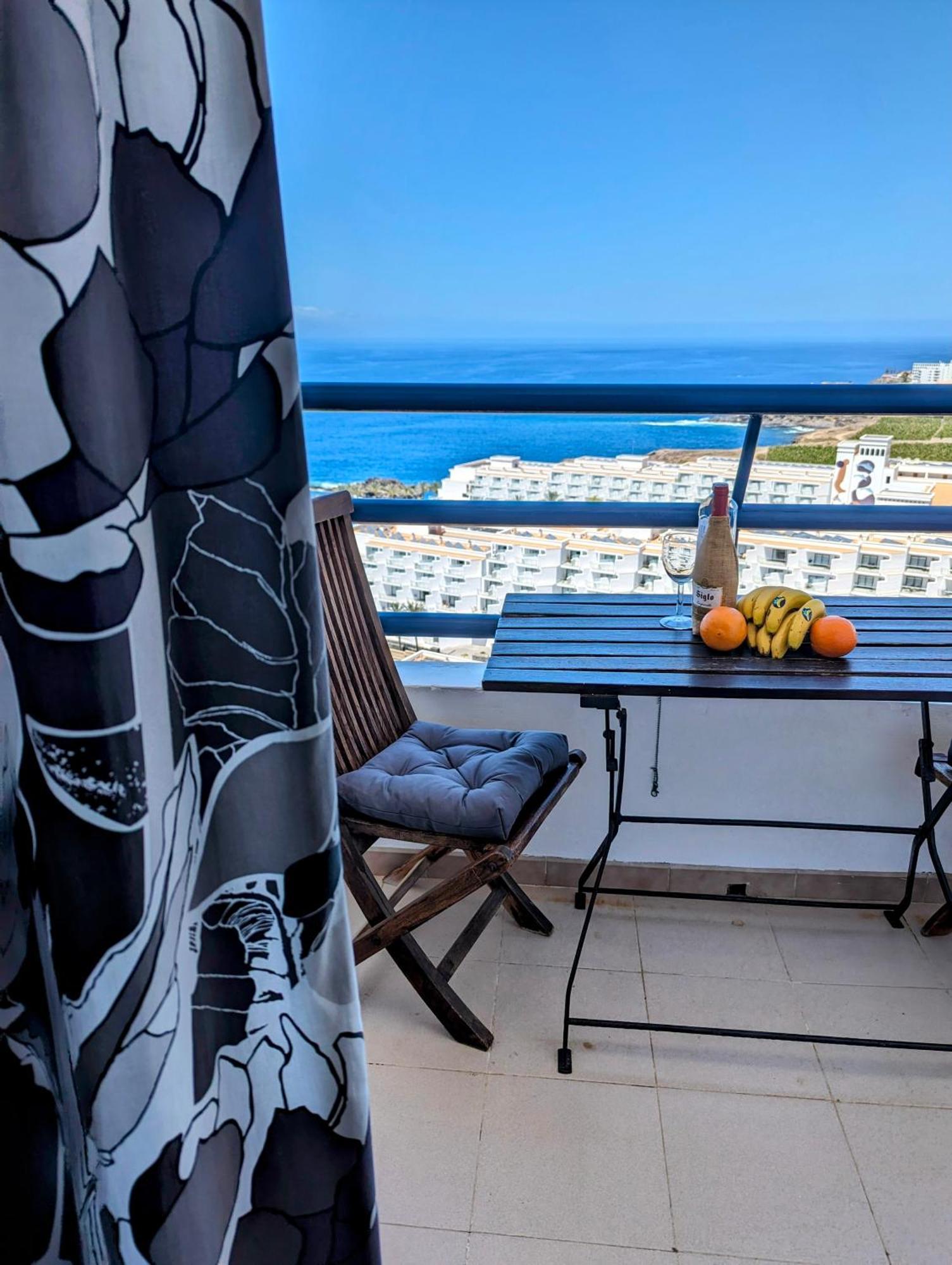 Studio Playa Paraiso Tenerife - Ocean View And Internet Wifi Optical Fiber - For Rent Lejlighed Eksteriør billede