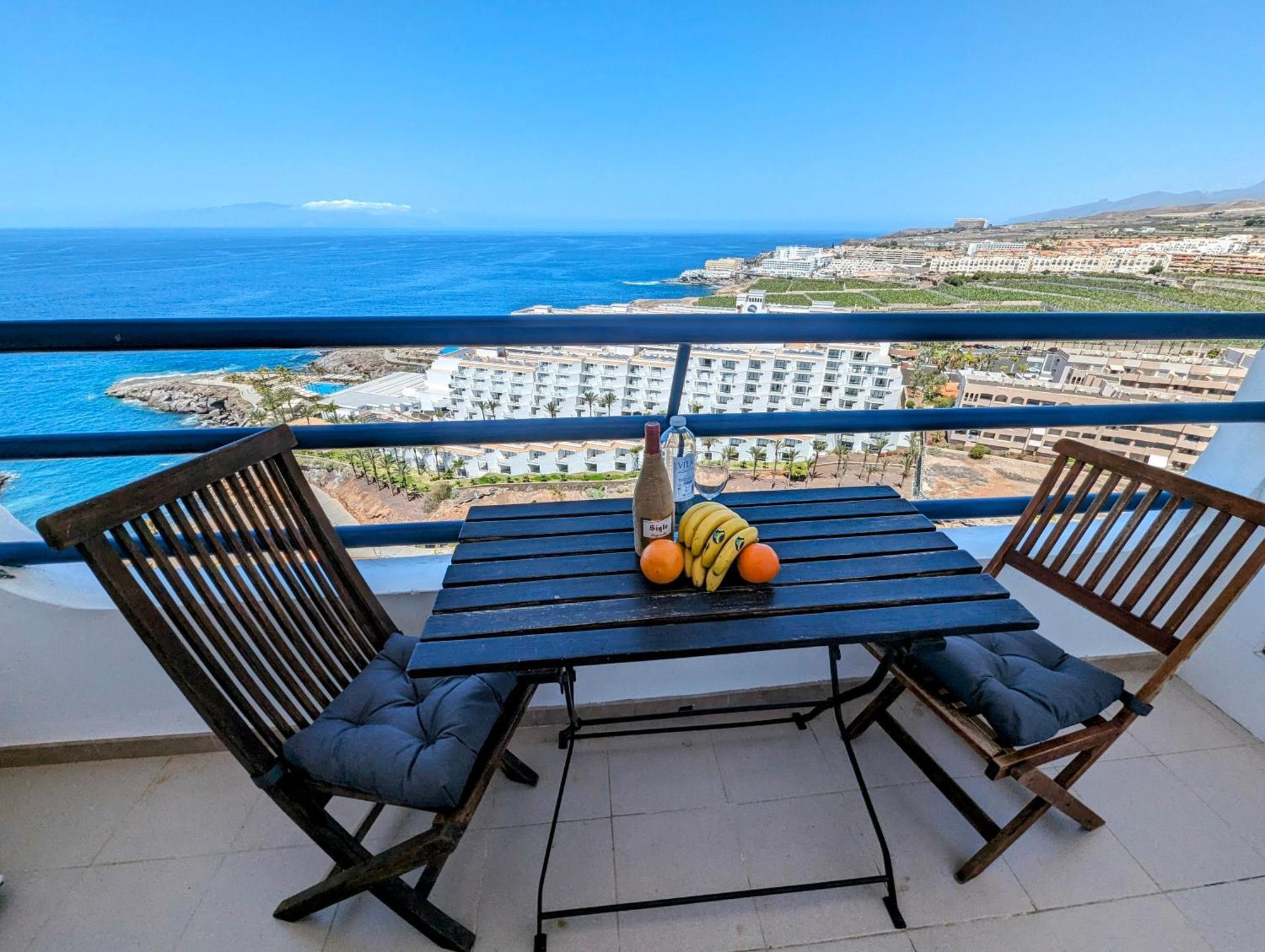 Studio Playa Paraiso Tenerife - Ocean View And Internet Wifi Optical Fiber - For Rent Lejlighed Eksteriør billede